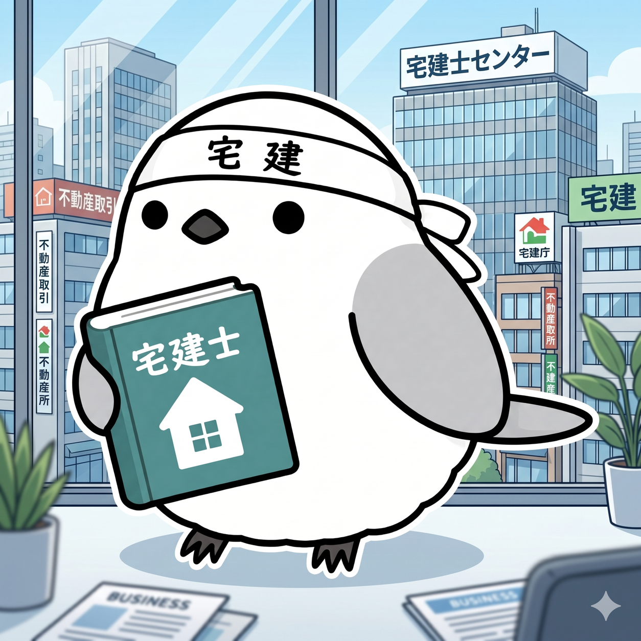 まなぶシマエナガ宅建編 アイコン